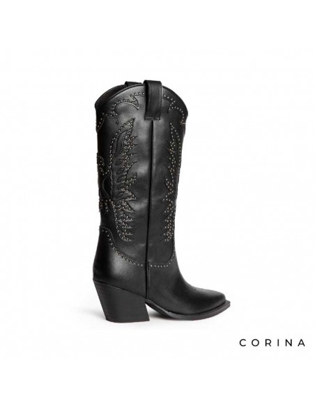 Botas camperas negras mujer