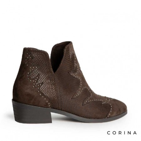 Botines bajos marrones