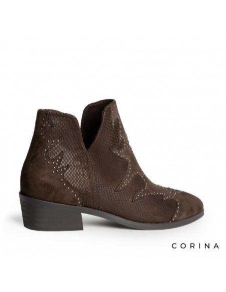 Botines bajos marrones