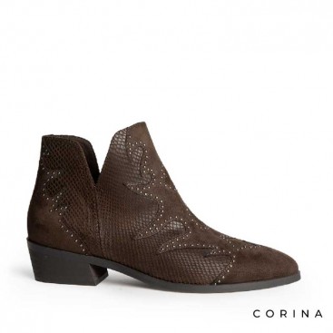 Botines marrones mujer