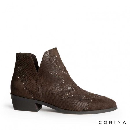 Botines marrones mujer