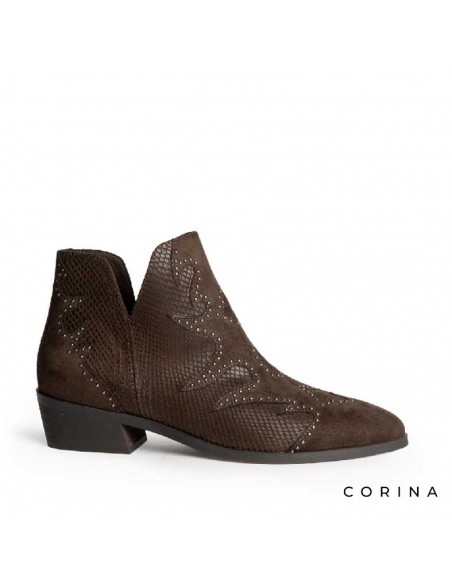 Botines marrones mujer