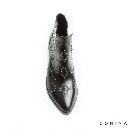 Botines negros cowboy