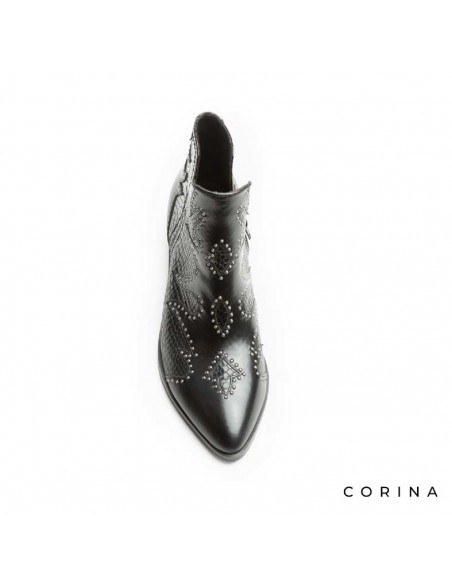 Botines negros cowboy