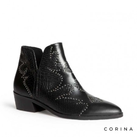 botines bajos negros mujer​