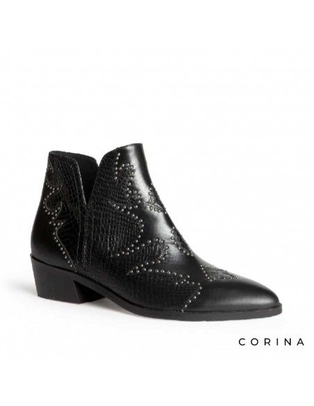 botines bajos negros mujer​
