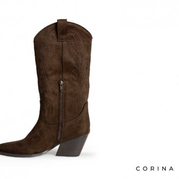 Botines marrones mujer