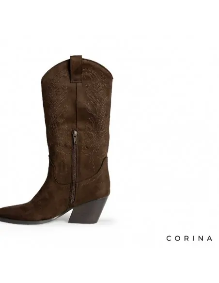 Botines marrones mujer