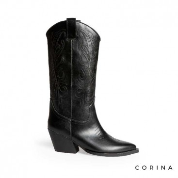 Botas negras cowboy