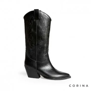 Botas negras cowboy