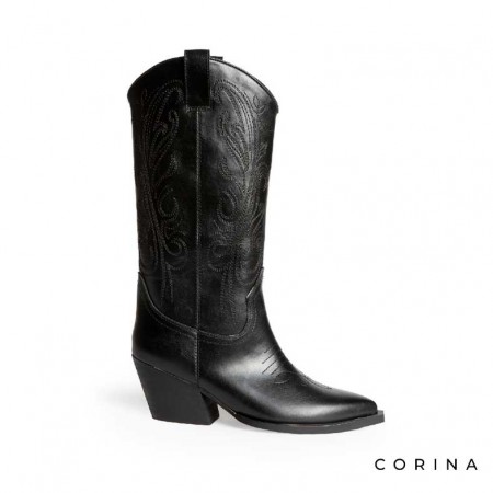 Botas negras cowboy