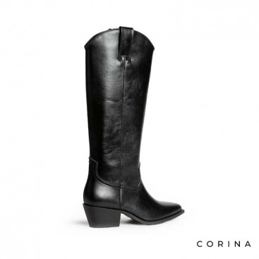 botas camperas mujer negras​