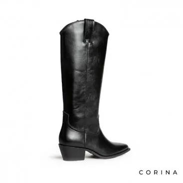 botas camperas mujer negras​