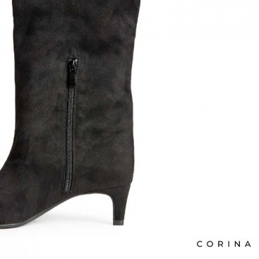 botas altas tacon fino mujer​