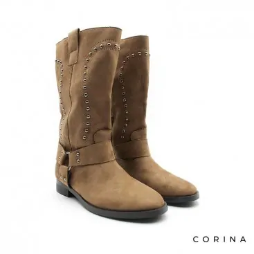 Botas biker camel