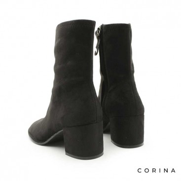 Botines de antelina tacon