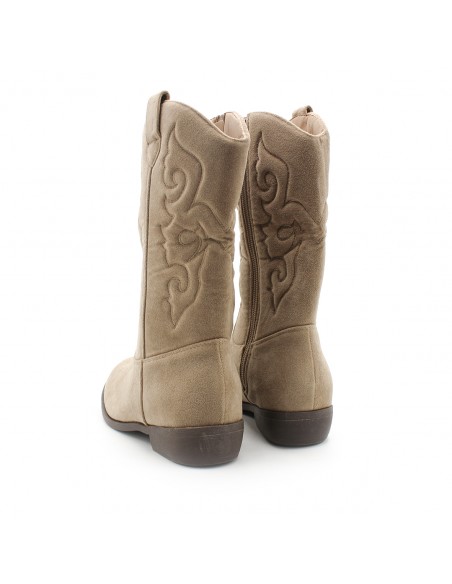 bota campera beige niña