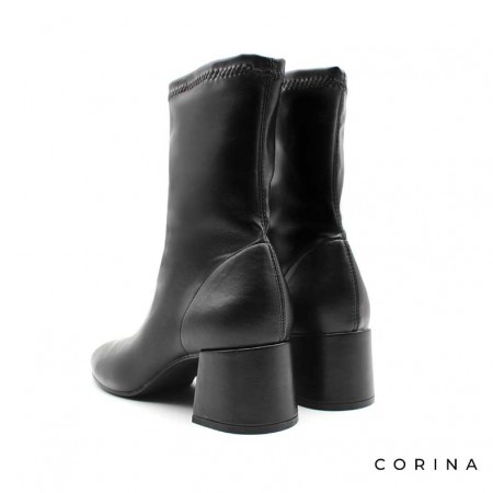 botines negros elasticos