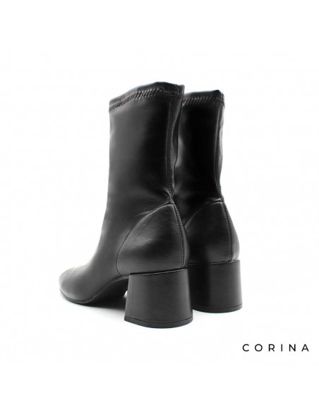 botines negros elasticos