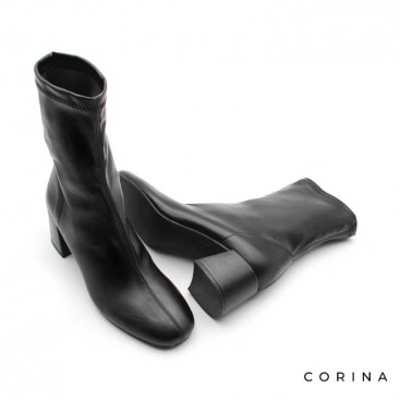 botines elasticos negros