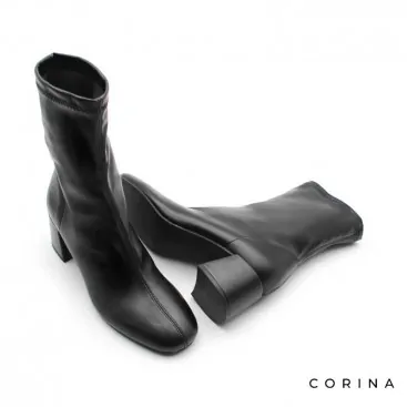 botines elasticos negros