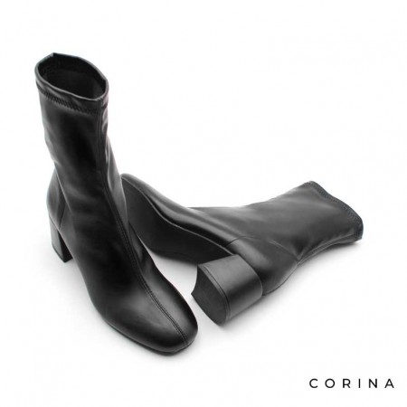 botines elasticos negros