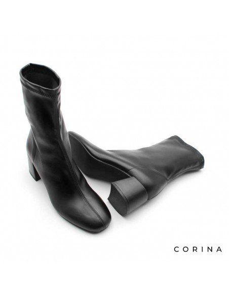 botines elasticos negros