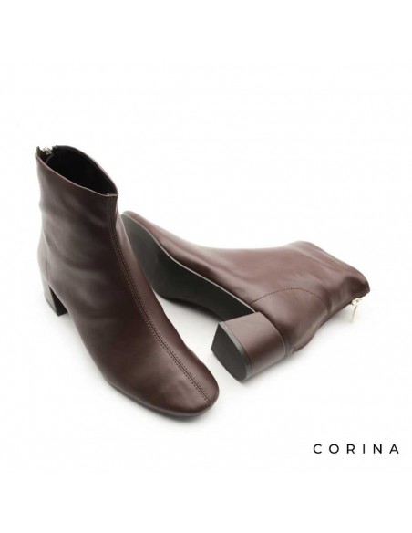 Botines burdeos tacon bajo