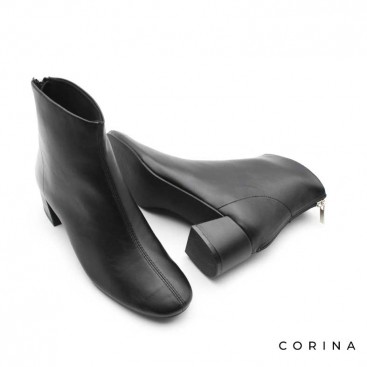 Botines tacón bajo negros