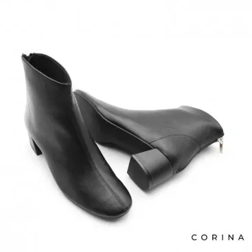 Botines tacón bajo negros