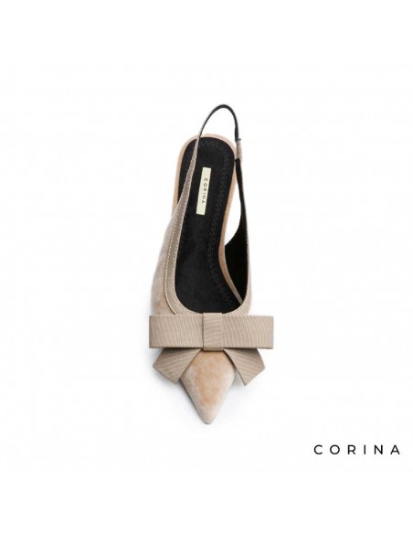 Zapatos lazo terciopelo