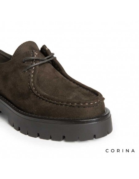 Mocasines marrones mujer