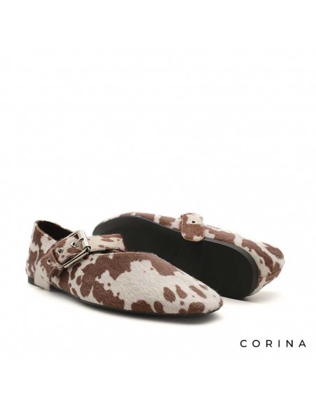 bailarinas estampado vaca