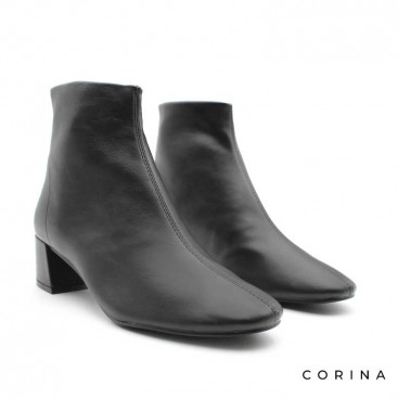 Botin tacón bajo negro