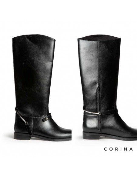 botas moteras negras