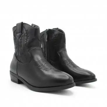 botines cowboy niña negras