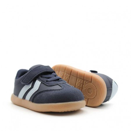 zapatillas tipo bamba infantil en color azul marino