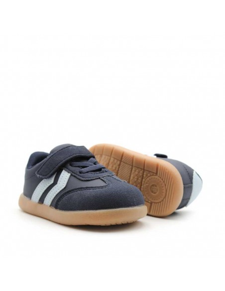 zapatillas tipo bamba infantil en color azul marino