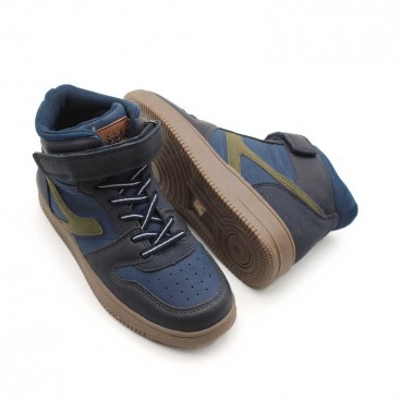 Bota street style azul marino