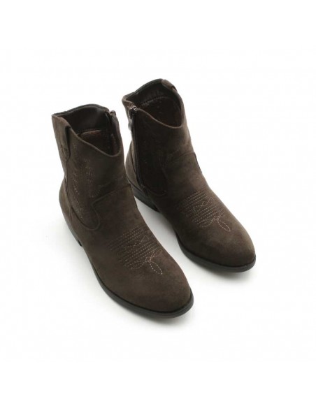 botin cowboy marron niña​