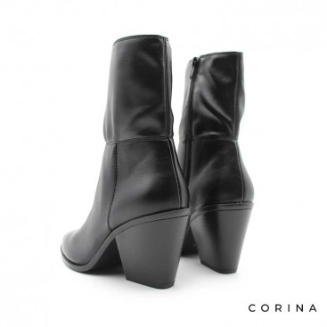 Botín mujer negro tacón