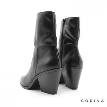 Botín mujer negro tacón