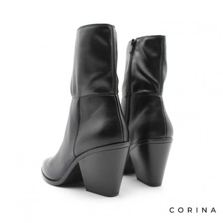 Botín mujer negro tacón