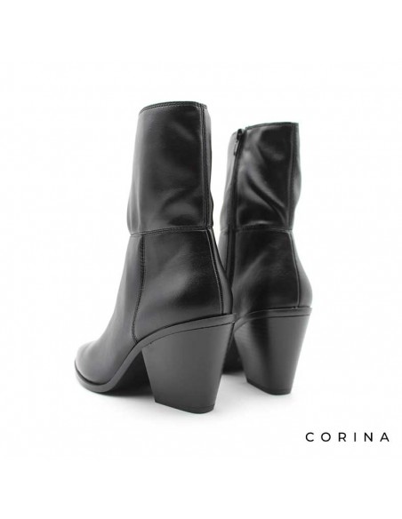 Botín mujer negro tacón