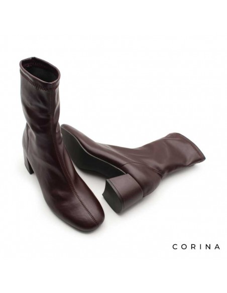 Botines Burdeos tacon