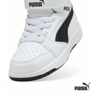 Puma Blanco Negro Niño