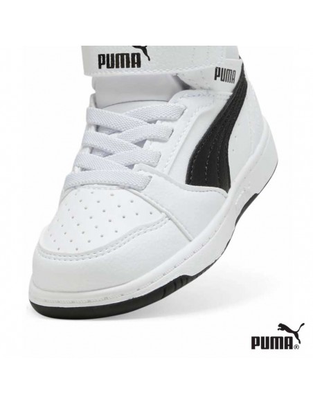 Puma Blanco Negro Niño
