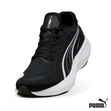 Zapatilla Puma Scend Pro 2 mujer negra y blanca