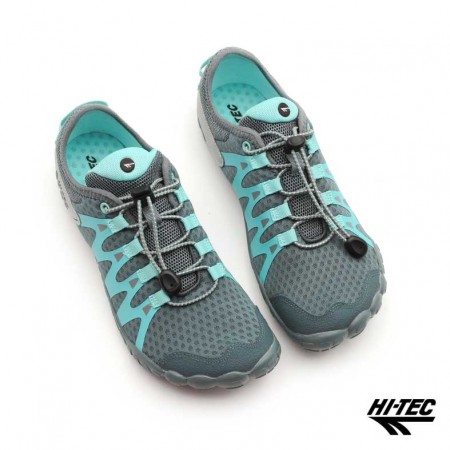 Hi-Tec Abyss gris mujer con cordón elástico