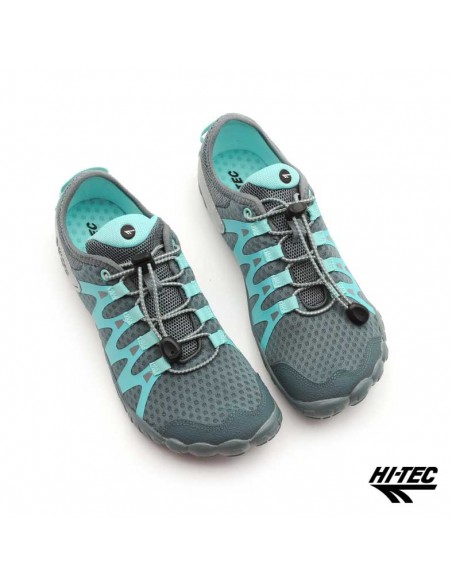 Hi-Tec Abyss gris mujer con cordón elástico